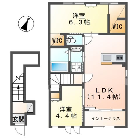 トロワリジェールの間取り