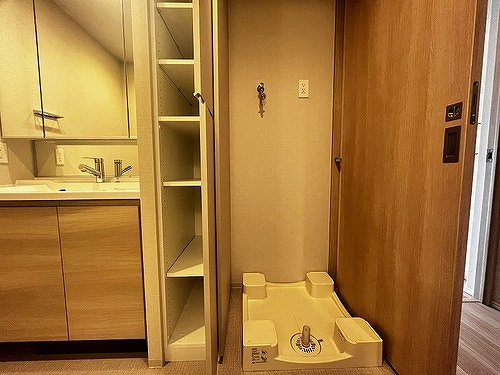 ブランズ大阪福島の設備|室内洗濯機置場　※工事完了時／２０２５年１１月の写真