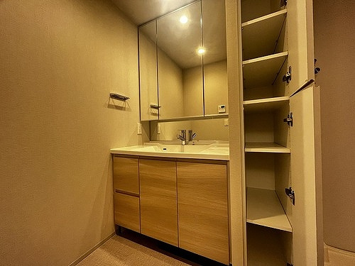 ブランズ大阪福島の洗面所|洗面化粧　※工事完了時／２０２５年１１月の写真