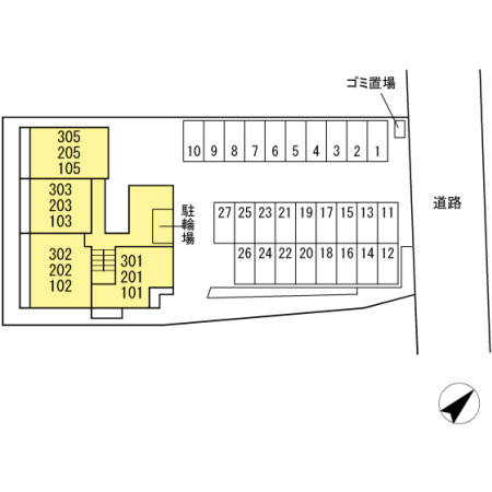 アドレ・コスモスの区画図