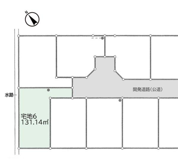 綾瀬市深谷南４丁目の売地の土地図
