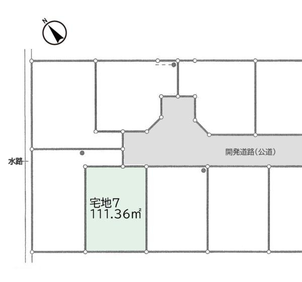 綾瀬市深谷南４丁目の売地の土地図