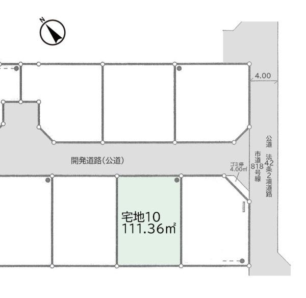 綾瀬市深谷南４丁目の売地の土地図