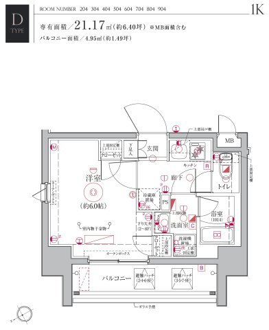 Le'a横濱鶴見市場の間取り