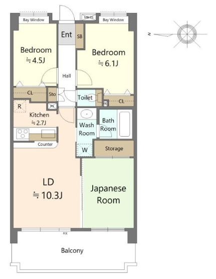 【間取り】 | ライオンズガーデン志木・学園西　(志木本店) | ファミリーに嬉しい3LDKのゆとりある住空間。
大切な家族の一員であるペットと一緒に暮らせるマンションです。