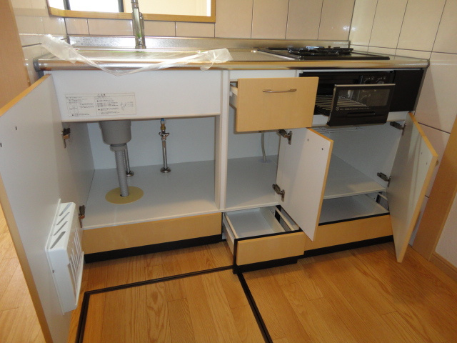 フレッシュパレス堀越のキッチン|システムキッチン（オープン時）