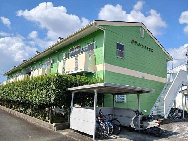グリーンハイツＫの外観|おしゃれな外観です