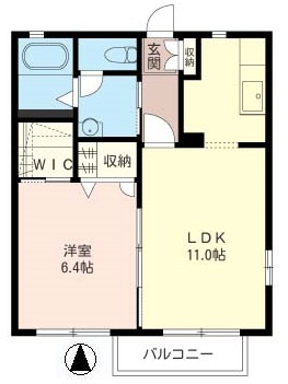【間取り】 | メゾン・ド・ピエール　ShaMaison | リビングも洋室も南向き１LDKタイプ