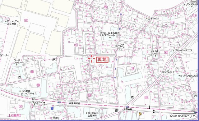 ピュアA上石神井の地図