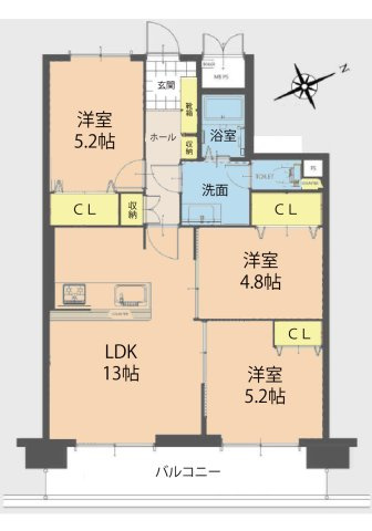 藤和シティコープ舟入の間取り