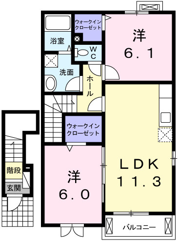 ナーシサス　ガーデンの間取り