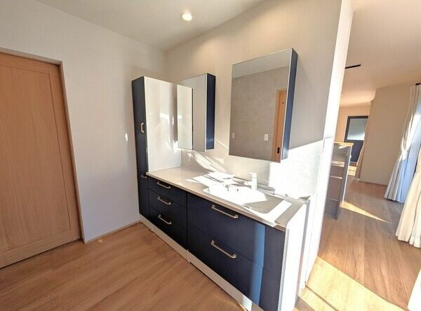 大坂町戸建の洗面所