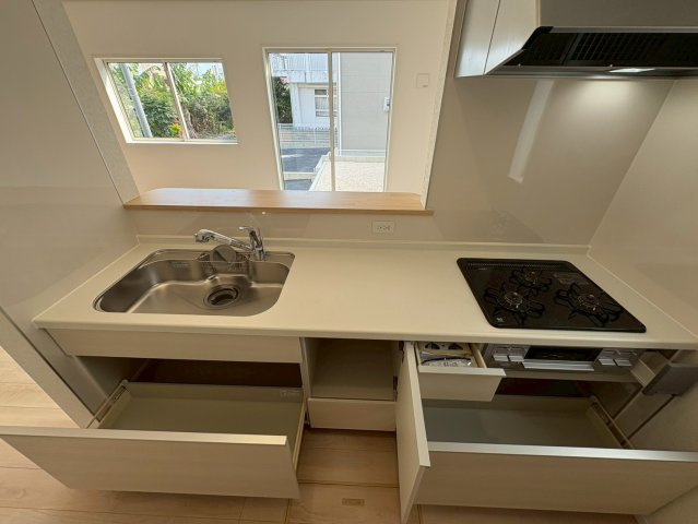 ❤❤中城村添石第１－2号棟（全3棟）のキッチン|【現地撮影】
2026.1月
いつでも内覧可能です