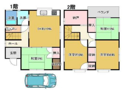 六分一戸建の間取り