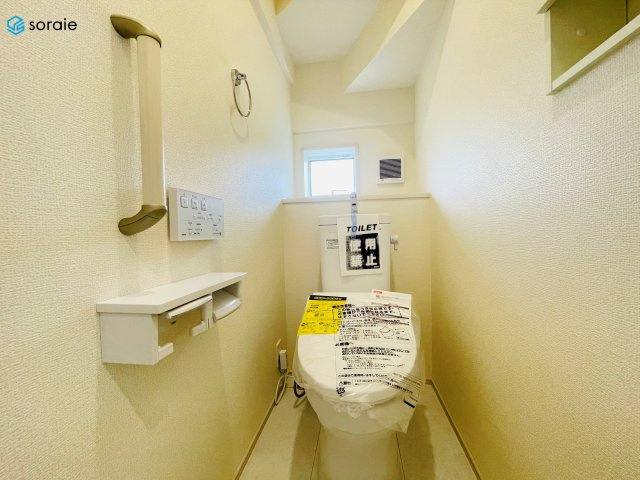 川越市今成2丁目　全3棟　新築戸建のトイレ|3月30日撮影