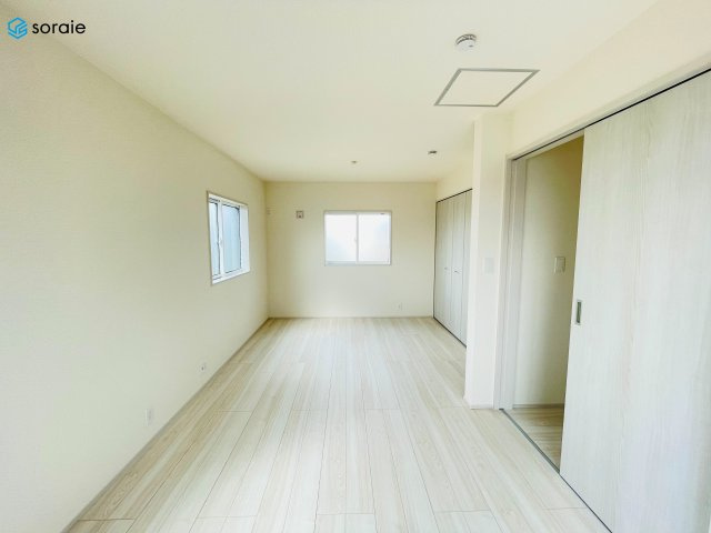 川越市今成2丁目　全3棟　新築戸建の寝室|3月30日撮影