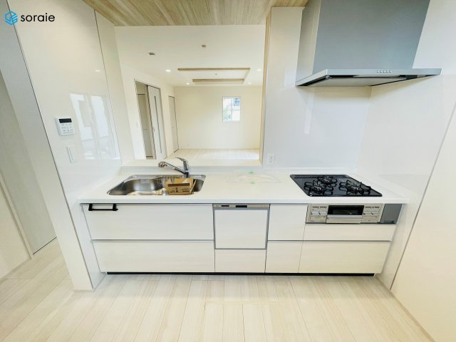 川越市今成2丁目　全3棟　新築戸建のキッチン|3月30日撮影