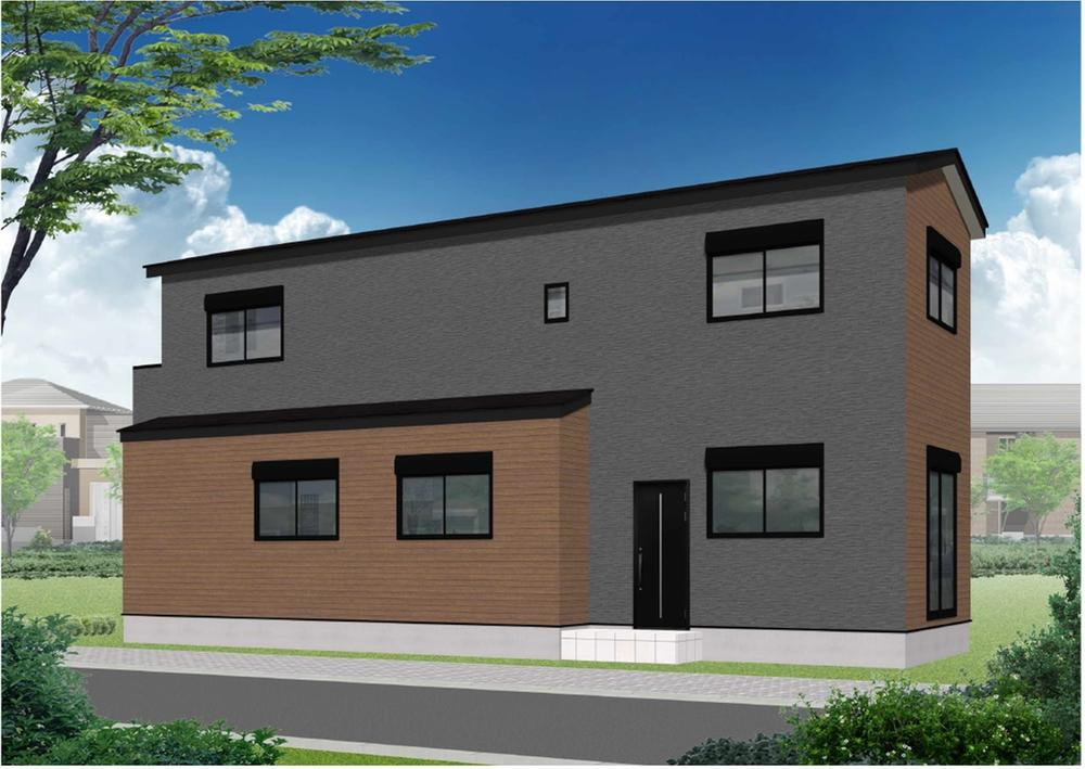 吹田市山手町３丁目　中古戸建の外観パース