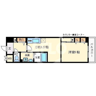 【間取り】 | アスリート御堂筋本町 | アスリート御堂筋本町　使い勝手の良い間取り