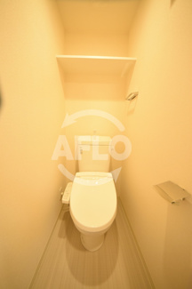 【トイレ】 | エステムコート四天王寺夕陽丘Ⅱ | エステムコート四天王寺夕陽丘Ⅱ　温水洗浄便座