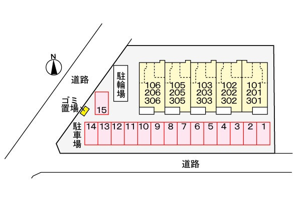 フレーズ東山の区画図