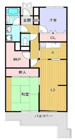 エルシティ草津壱番館の間取り
