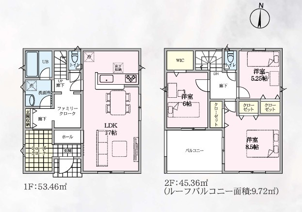 【間取り】 | Cradle garden寄居町赤浜第6　新築住宅 | ≪2号棟≫