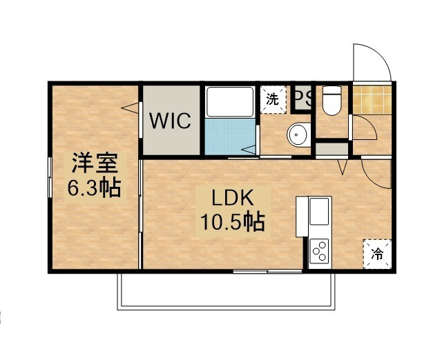 【新築】Honulea仙北の間取り