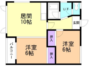 コーポ上岡の間取り