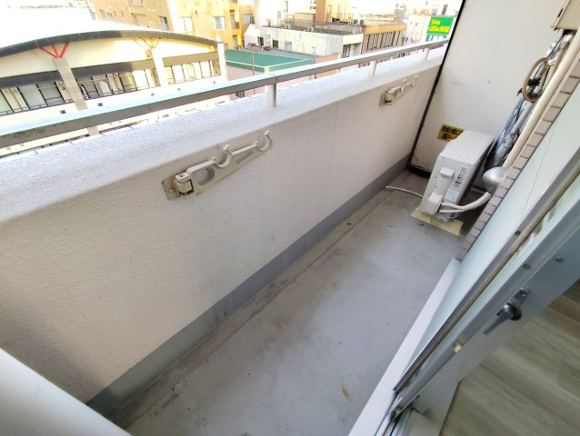 玉木マンションのバルコニー