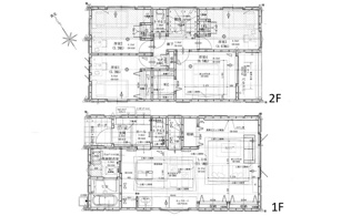 【間取り】 | 西区己斐上3丁目（全2区画）No2 | 21.1帖の大空間LDKを備えた4LDKの間取り図です。全居室収納に加え、主寝室には大型WICを設置。1階・2階の双方にトイレを配し、家事動線と住み心地に配慮した設計となっています。