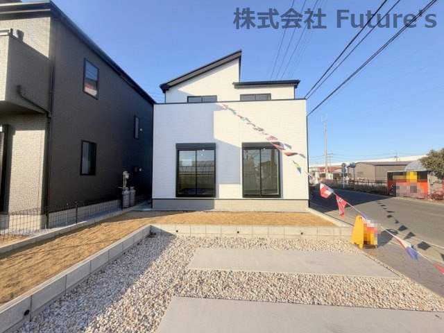 三郷市鷹野5丁目　新築戸建　全2棟　2号棟の外観|TX「三郷中央」駅バス12分『戸ケ崎小学校前』停歩9分の好立地