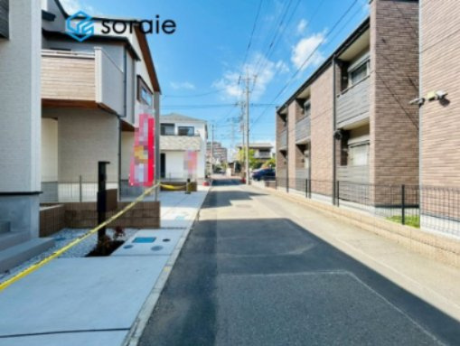 所沢市小手指元町2丁目全8棟　新築戸建の前面道路含む現地写真|4/16　撮影