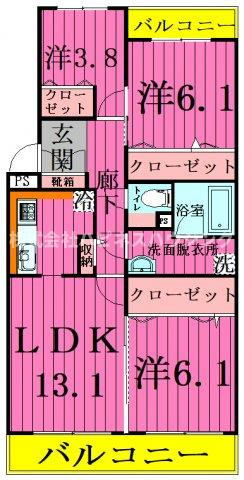 テレパレス柏てるて　南街区　2号棟