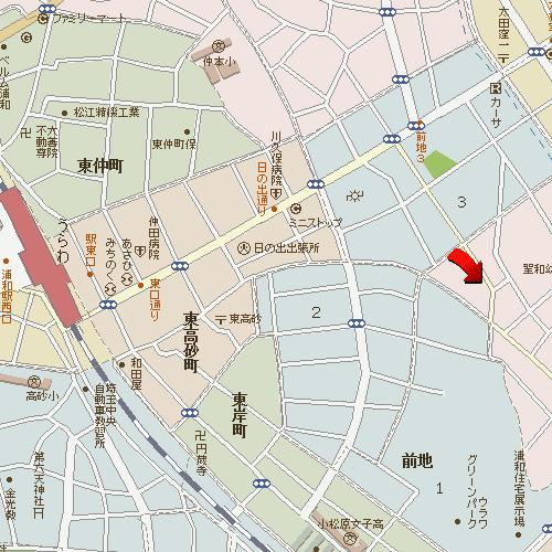 ヴィヴァーチェ浦和の地図