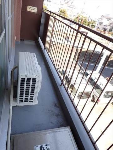 三松ハイムのバルコニー