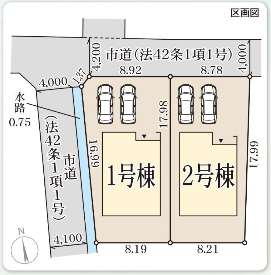 リーブルガーデン高松市円座町第八の区画図|間取り図