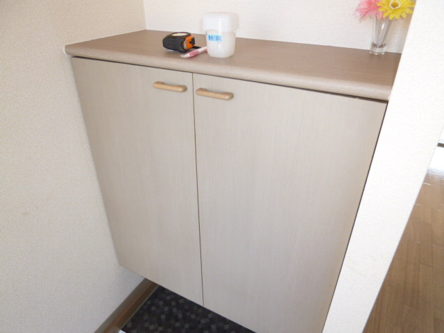 桜コーポの玄関|シューズボックス