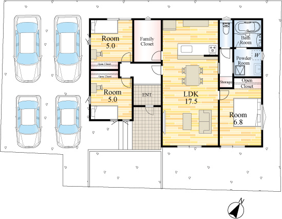 仲介手数料不要　大英産業東区戸島７丁目２号地【長嶺小・長嶺中】