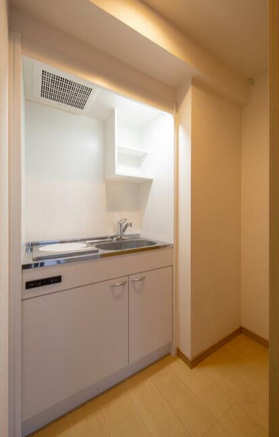 プラティーク桜新町　礼金0　角部屋　高層階　防犯設備充実のキッチン