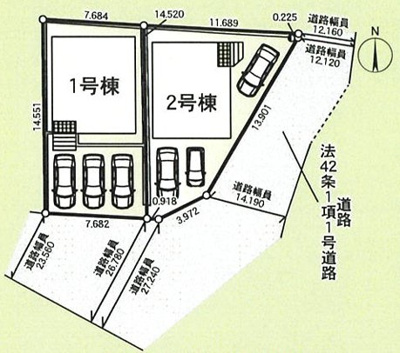 【区画図】 | 海老名市国分寺台第16 新築戸建 全2棟