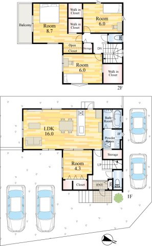 仲介手数料不要　大英産業アーキデイズ北区梶尾町１号地【北部東小・北部北部