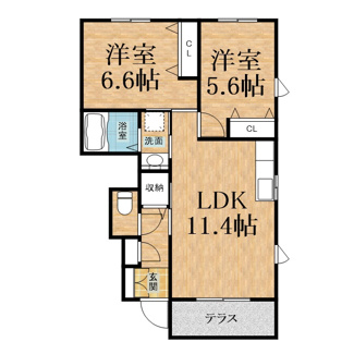 【間取り】 | 四季の風　かざはな棟