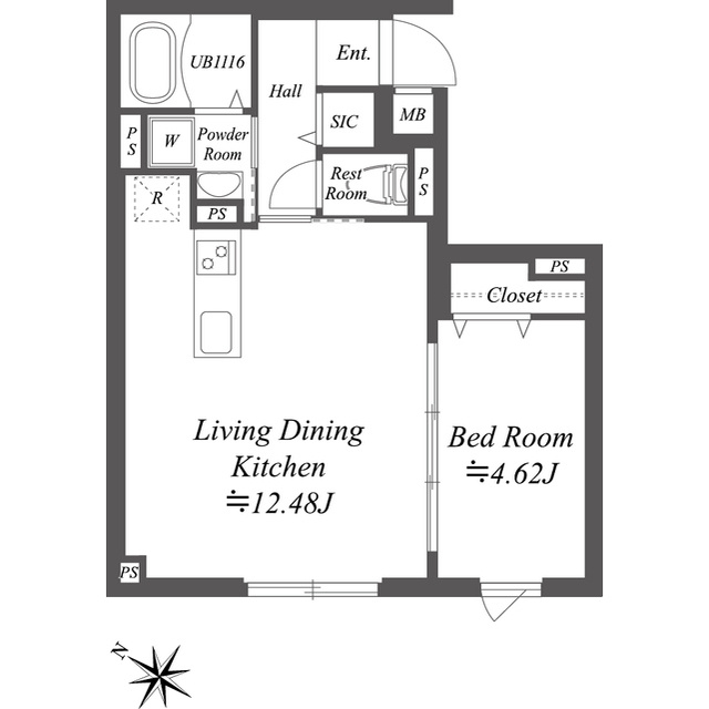 SOLASIA residence 南大塚の間取り