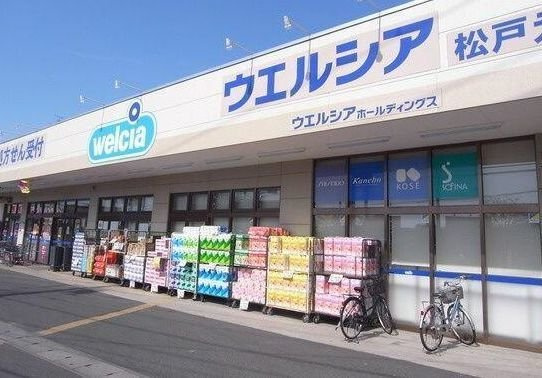 クローバーレジデンスの周辺|ウエルシア松戸元山店まで400m