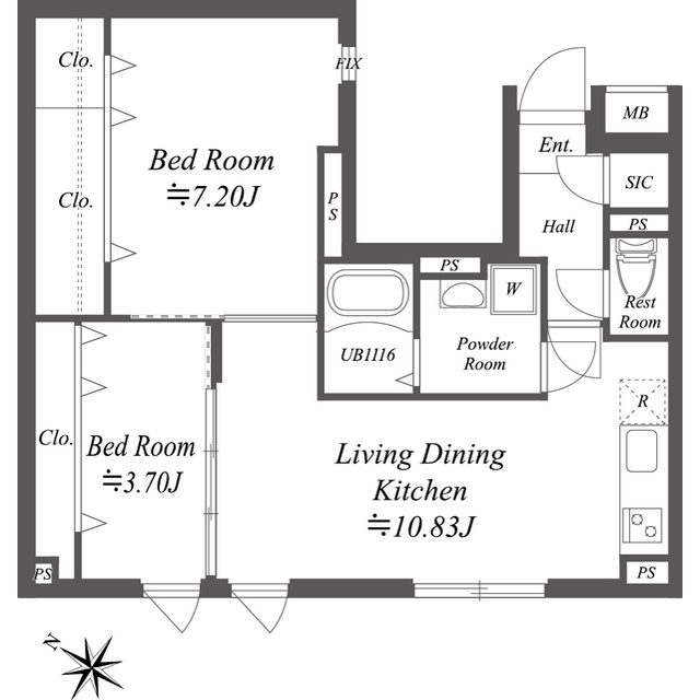 SOLASIA residence 南大塚の間取り