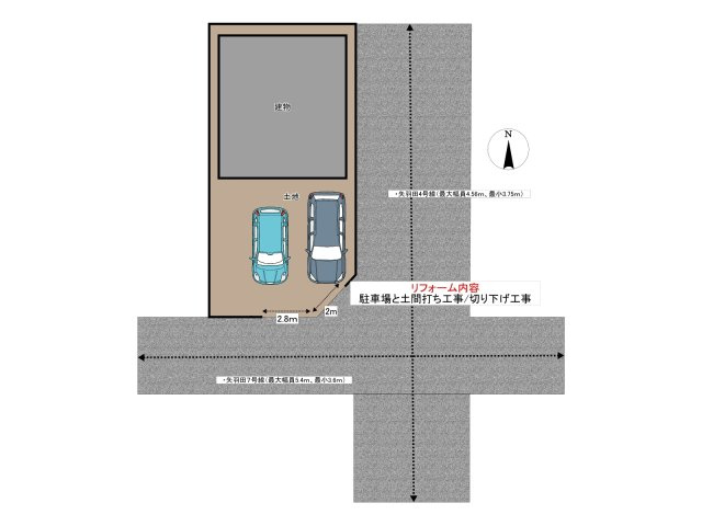 須崎市多ノ郷甲　中古戸建の区画図