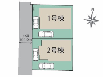 【区画図】 | 秦野市ひばりヶ丘　全2棟　小田急線「秦野駅」徒歩18分
