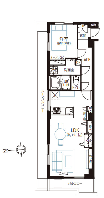 アンバサダー三軒茶屋の間取り