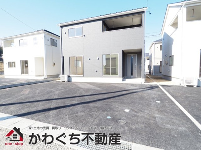 【外観】 | Cradle garden　二本松市油井第５　８号棟 | ★内覧予約でブランド米2kg★　いつでも見学OKです！